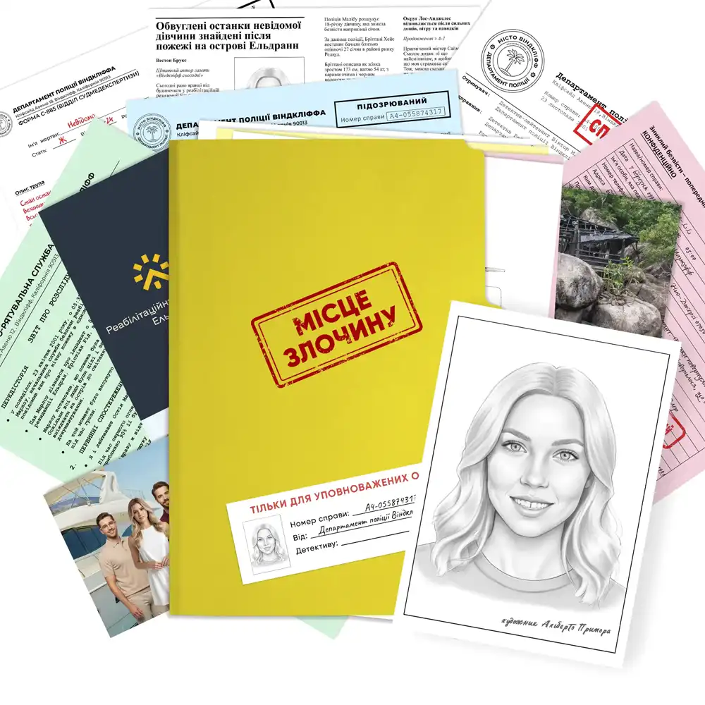 Настільна гра Місце злочину: Вбивство на острові Ельдранн